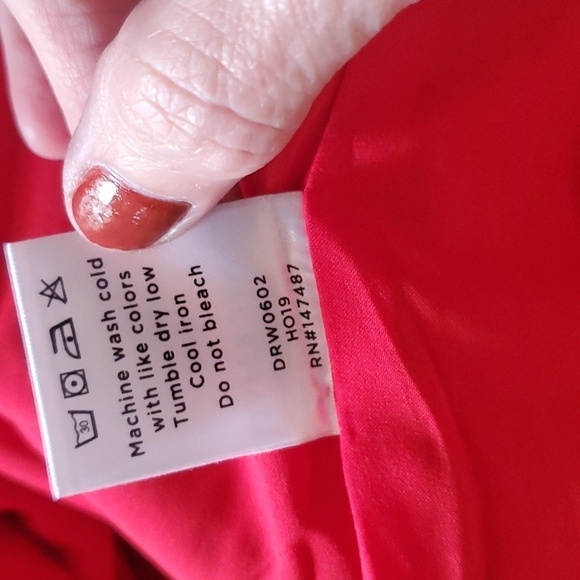 Draper James Lipstick Red Multi Angie Check Ruffle Sleeve Shift Lined Sz 0 Dress - Picture 2 of 13